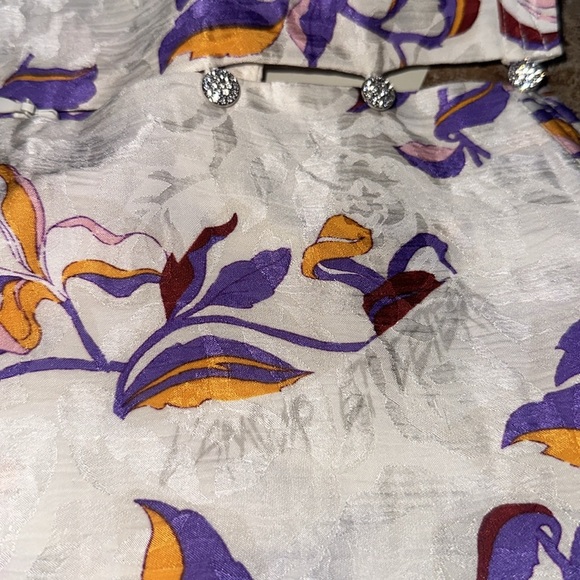 Zadig & Voltaire Rivage Jac Cut Gem Jewel Sparkly Flowers Silk-Blend Dress NWT S - Picture 13 of 13